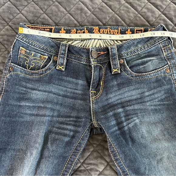 Rock Revival Jeans Women 26 Skinny Solid 31” L CL - Picture 6 of 8